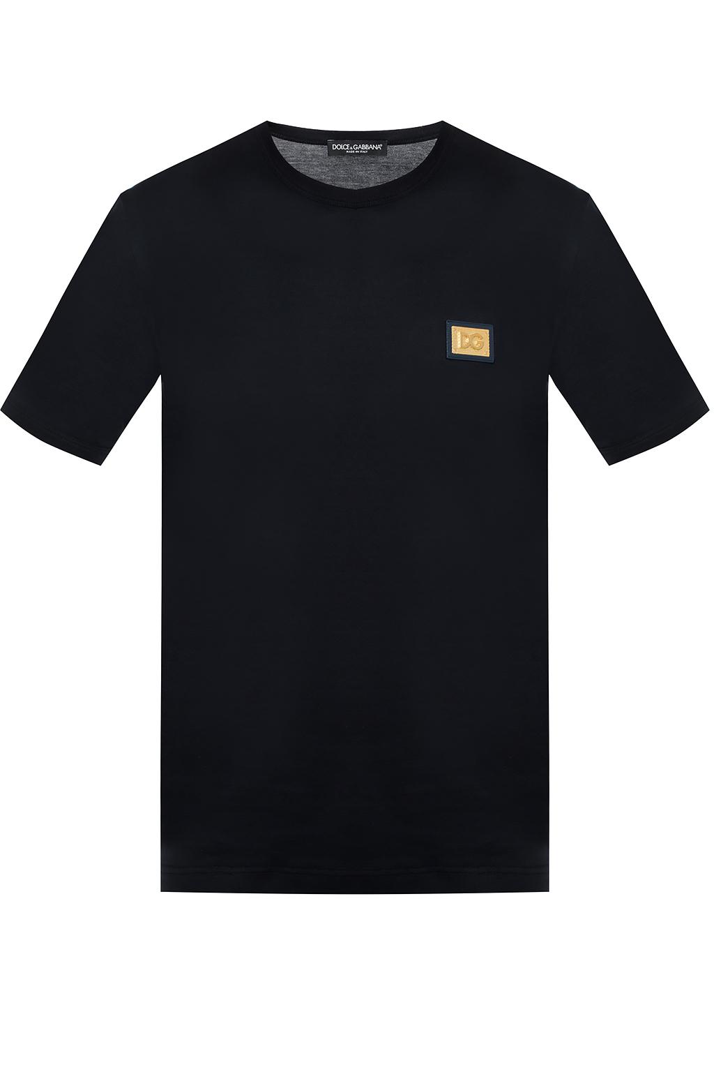 Black Logo-patched T-shirt Dolce & Gabbana - Vitkac KR